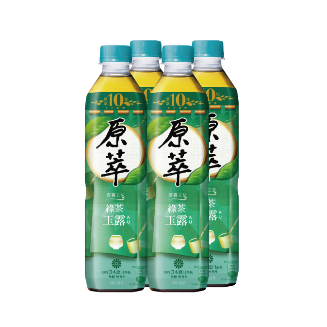 原萃綠茶玉露 Pet 580ml x 4【家樂福】