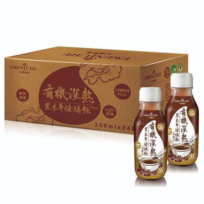 大漢酵素 有機深熬 黑木耳發酵飲 350ml*24罐(箱) ◆宅配免運◆