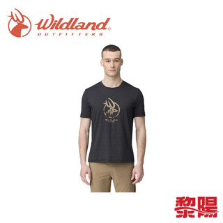 Wildland 荒野 銀纖維抗菌除臭印花機能衣 男款 (沙色) 吸濕/排汗/透氣/彈性 10WB21626