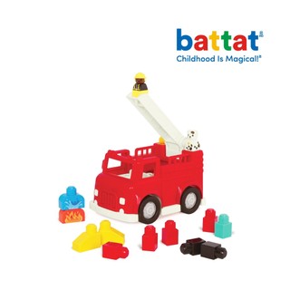 Battat 樂波島-飛奔救火車 小朋友玩具 兒童玩具 感統玩具 積木