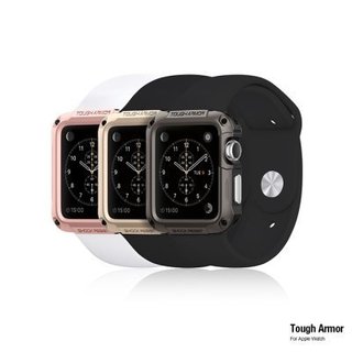 SGP Spigen Apple Watch(42mm) Rugged Armor 彈性 防震保護殼 (1/2/3共用)