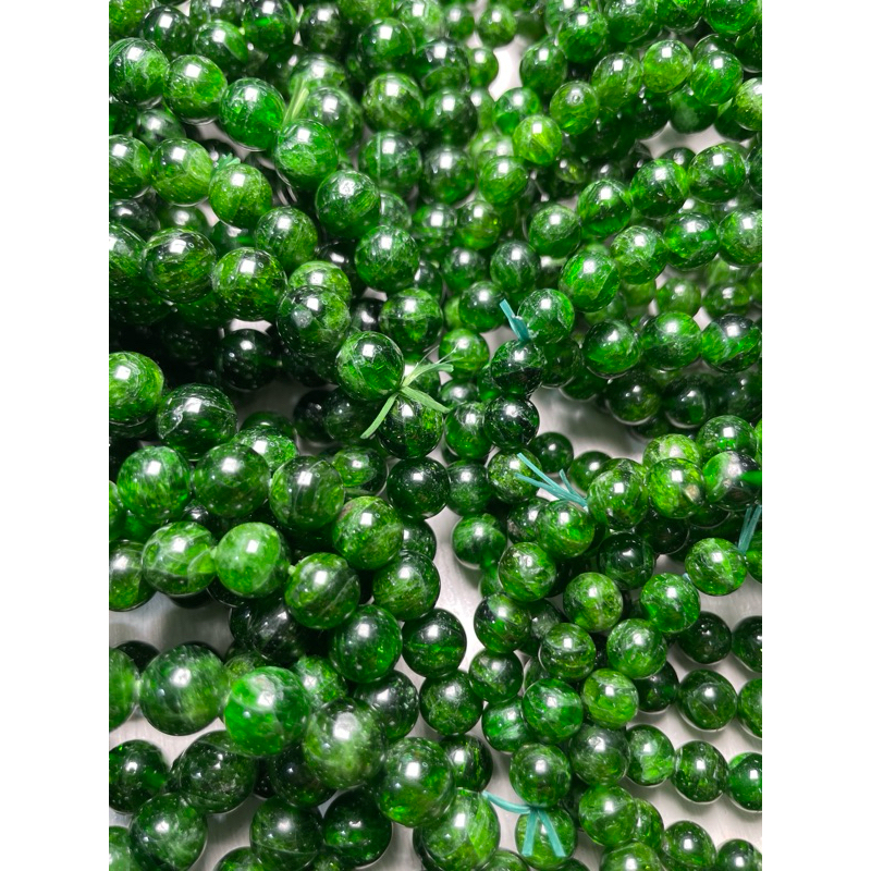 ［金百福］綠透輝 鉻透輝水晶 綠色水晶 （有礦缺特價）手珠 手串 手鍊 DIY 設計款 材料珠