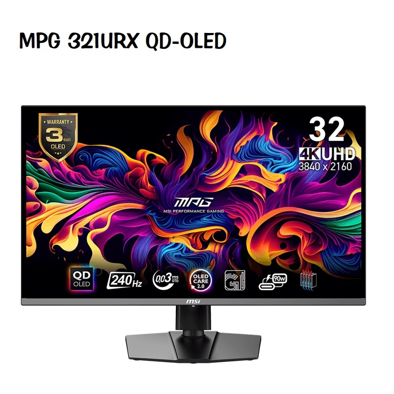 【預購】MSI 微星 MPG 321URX QD-OLED 32吋 電競螢幕