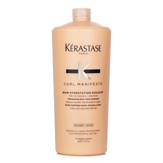 KERASTASE 卡詩 - 溫和保濕乳霜洗髮精（適用於捲曲、非常捲曲和緊捲的頭髮）（沙龍用）- 1000ml/34oz