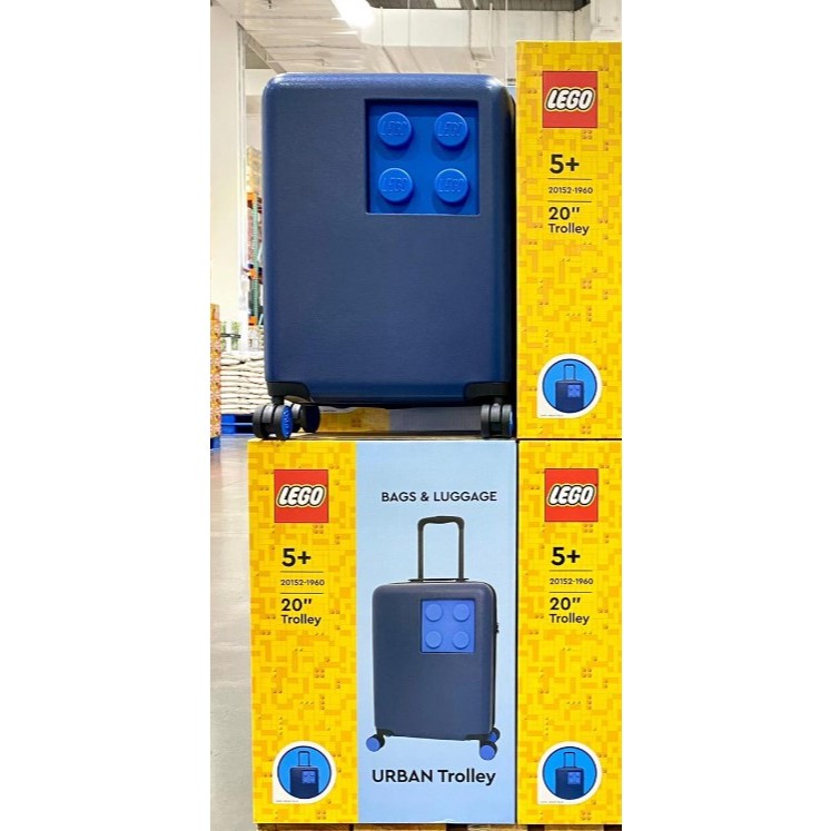 現貨 LEGO 粉白色 寶藍色 樂高 20吋 積木造型 行李箱 登機箱