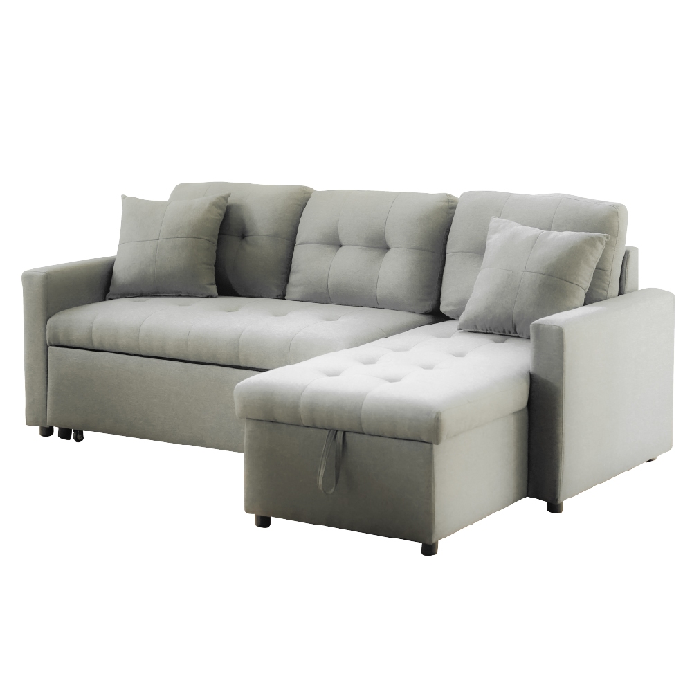 RICHOME SF079法蘭L型沙發床(掀蓋式收納)-2色   L型沙發  沙發床 沙發 雙人沙發 獨立筒