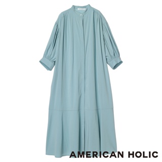 AMERICAN HOLIC 下擺拼接荷葉褶邊涼感連身洋裝(HA42L0H0300)