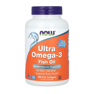 [兩罐免運] [現貨] Now Foods Ultra Omega-3 優效魚油 180顆