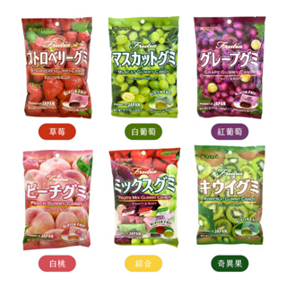 🇯🇵 日本 Kasugai 春日井 果汁軟糖 草莓、綜合 102g｜白葡萄、紅葡萄、水蜜桃、奇異果 107g