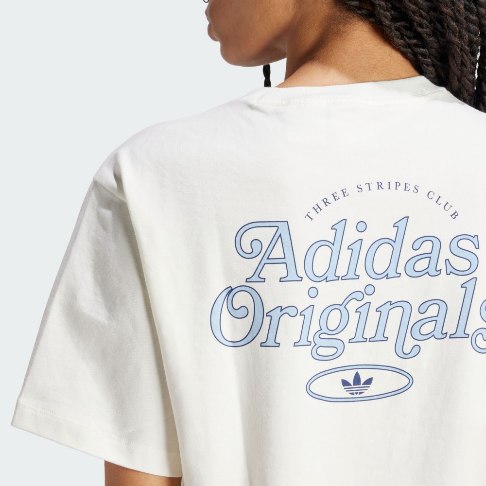 Threeg🐲ADIDAS OG 運動短袖 設計款 棉質 柔軟 白色 女款 IR7473