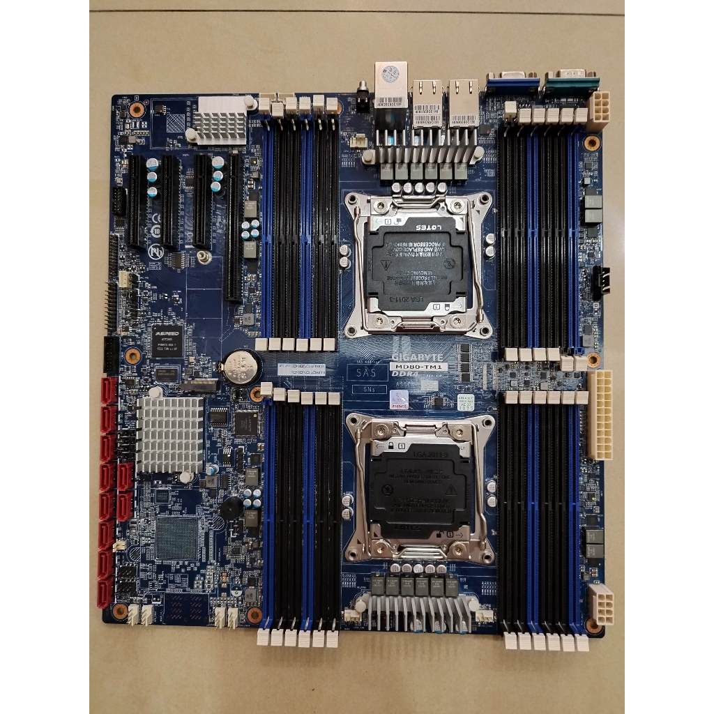 技嘉MD80-TM1 Xeon E5 v3/v4 主機板 44核/88緒庫存新品 X10DRI X10DAI X99