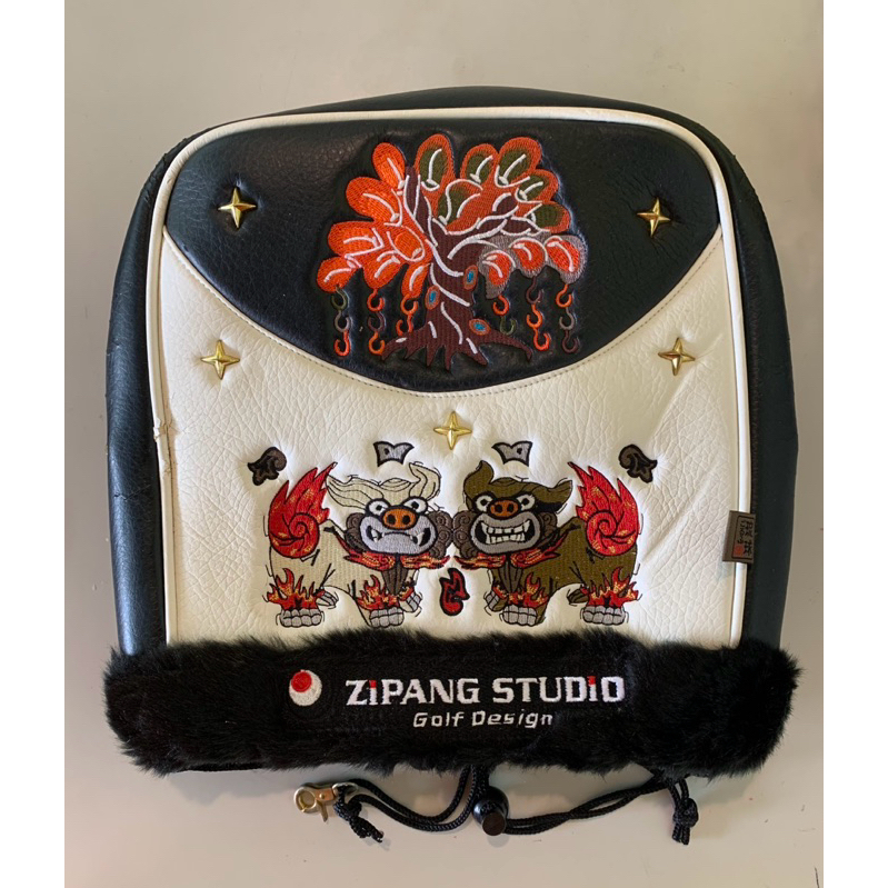 ZIPANG STUDIO 琉球球具-金星繡雕風獅爺-鐵桿組罩套