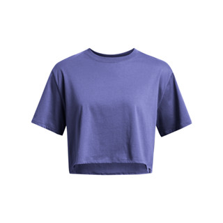 Under Armour 短袖上衣 女 Campus Boxy 短版T-Shirt 1383644-561 紫 現貨