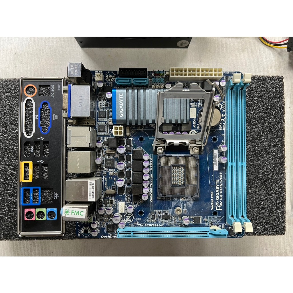 (故障)技嘉 GIGABYTE GA-H61N-USB3 主機板 Mini-ITX 含檔板 1155腳位 2、3代