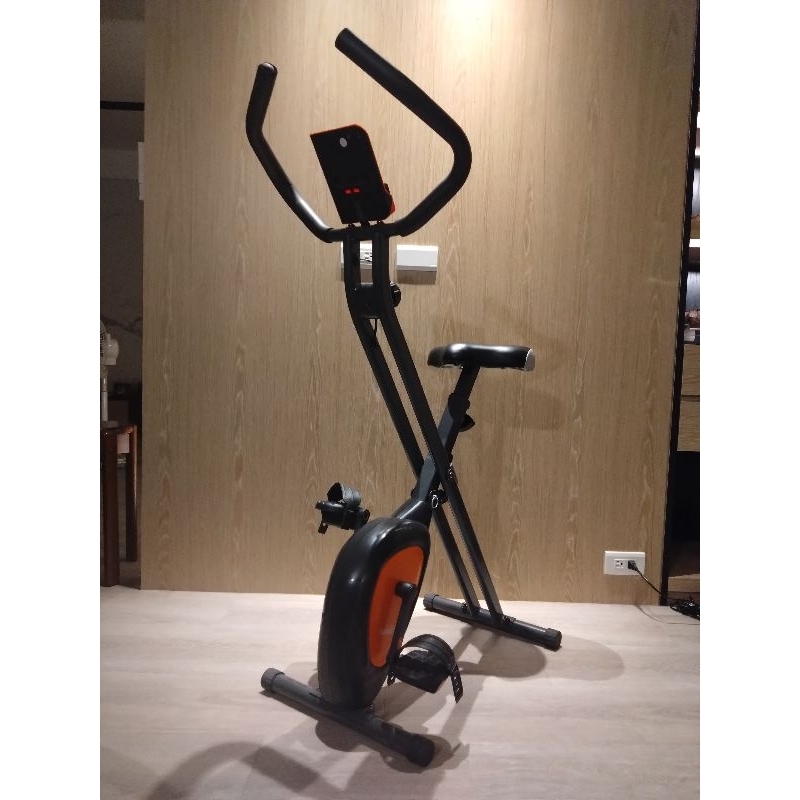 [二手-近全新] 飛輪健身車SanSport山司伯特 室內有氧運動飛輪腳踏車 可折疊拆卸 輕便女用室內健身器材