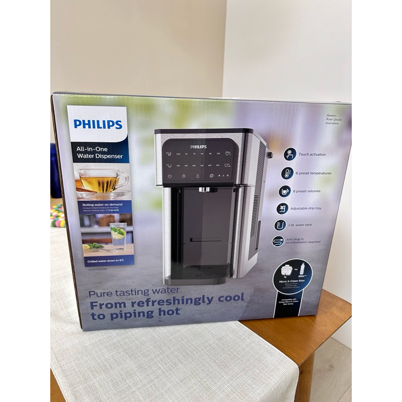 Philips 飛利浦瞬熱製冷飲水機ADD5980M+兩組濾芯（一組3個）