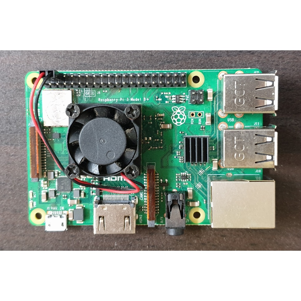 二手樹莓派3 B+ Raspberry Pi 3B+含風扇及鐵殼 功能正常 已過保