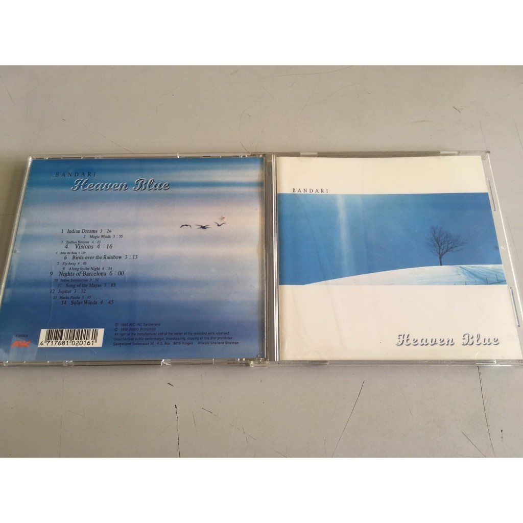 「環大回收」♻二手 CD 早期【BANDARI HEAVEN BLUE】正版專輯 中古光碟 音樂唱片 影音碟片 自售