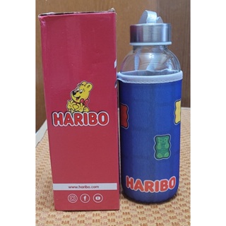 [全新折扣]HARIBO哈瑞寶玻璃隨行瓶 420ml(附隔熱杯套)