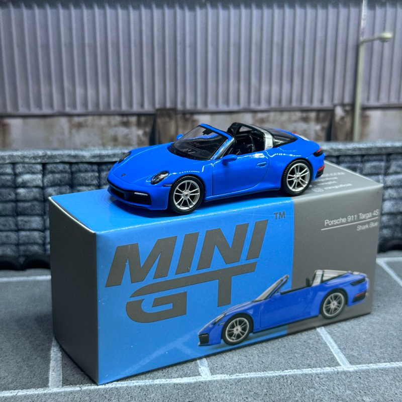 Mini GT 911 992 Targa 4S 青鯊藍 保時捷