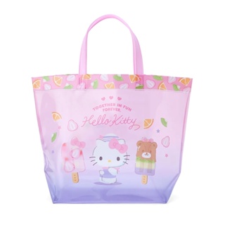 Sanrio 三麗鷗 防水PVC水桶提袋 海灘袋 Hello Kitty 夏日水果 051268N