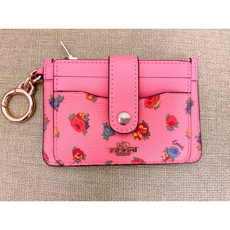 Coach零錢包👛9.9成新 🩷正品🩷特價出清🉐#卡夾⭐️⭐️購於Vannise溫倪詩代購