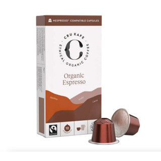 CRU KAFE 英國原裝有機咖啡膠囊 10入(Nespresso適用) - Espresso