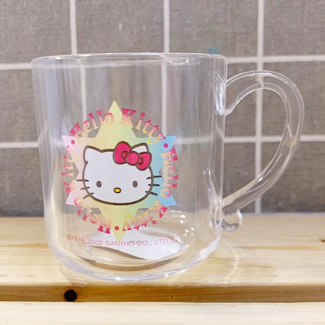 凱蒂貓_Hello Kitty~日本SANRIO三麗鷗 KITTY塑膠杯/水杯-彩色星星#17977