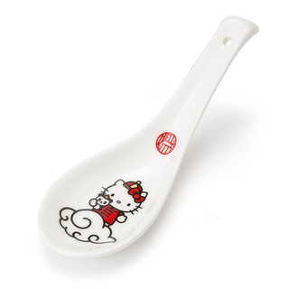 Hello Kitty 凱蒂貓~HELLO KITTY中國風-陶瓷湯匙#84048