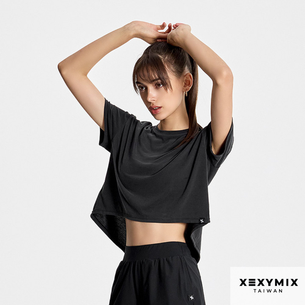 XEXYMIX 後開衩設計短版短袖上衣 XWFST02H2 後開衩 短版 短袖 設計 上衣 ST02H2