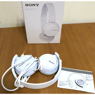 台灣索尼 SONY MDR-ZX110 白色 立體聲耳罩式耳機 有線頭罩式耳機 原價750元