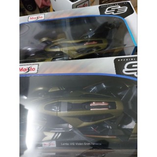 ❤現貨-盒損品❤ Maisto收藏模型車1:18 Lambo V12 Vision Gran Turismo軍綠藍橘黑色