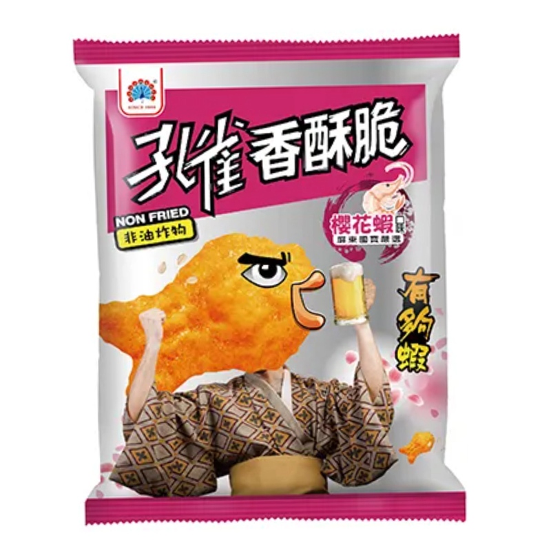 孔雀 香酥脆-櫻花蝦風味 40g 【康鄰超市】