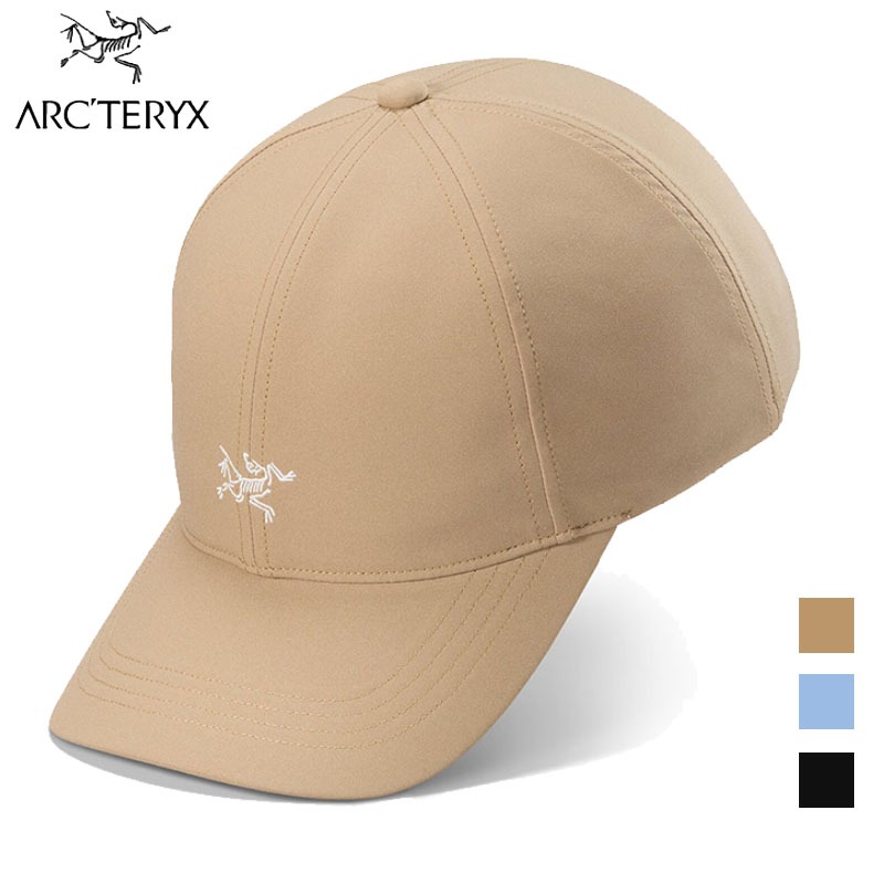 【Arcteryx 始祖鳥】LOGO 棒球帽 黑 石洗藍 帆布棕 戶外帽 運動帽 登山帽 X000007074