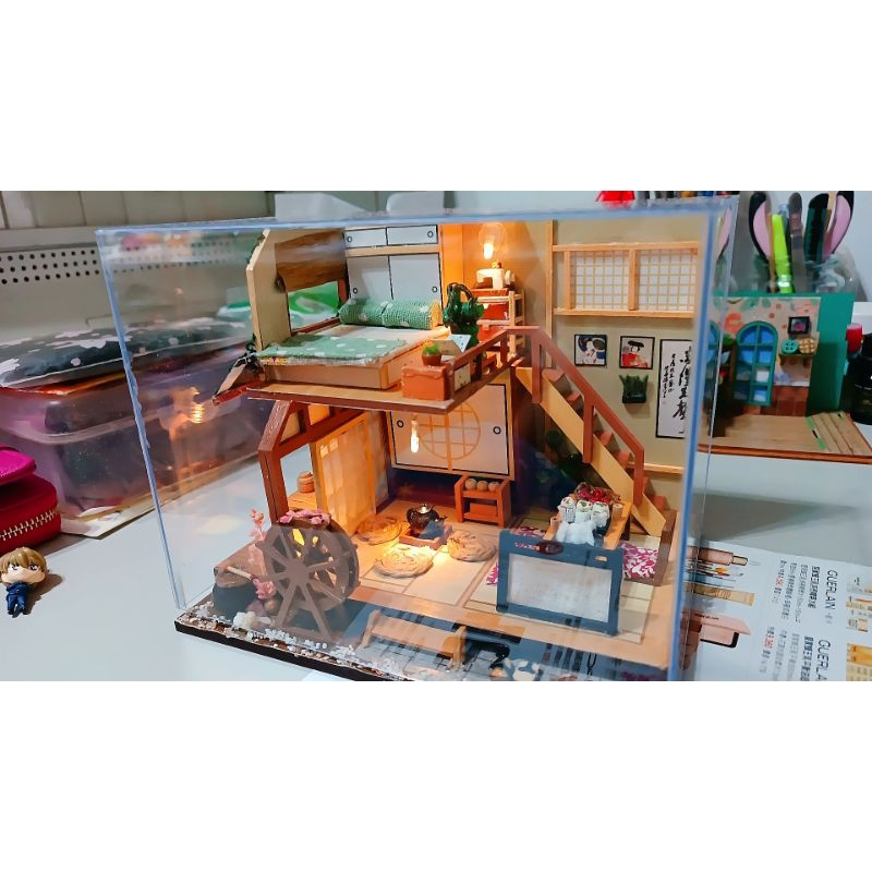 輕井澤的別墅 diy小屋成品 精緻禮物 日式袖珍屋成品 娃娃屋 迷你房子