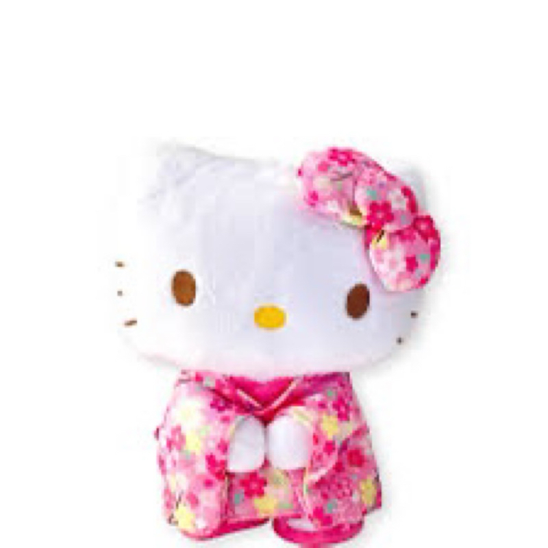 日本正版 凱蒂貓 Hello kitty 人形和服 絨毛娃娃 娃娃吊飾 拍照玩偶娃娃 絨毛娃娃 玩偶 布偶吊飾 生日禮物