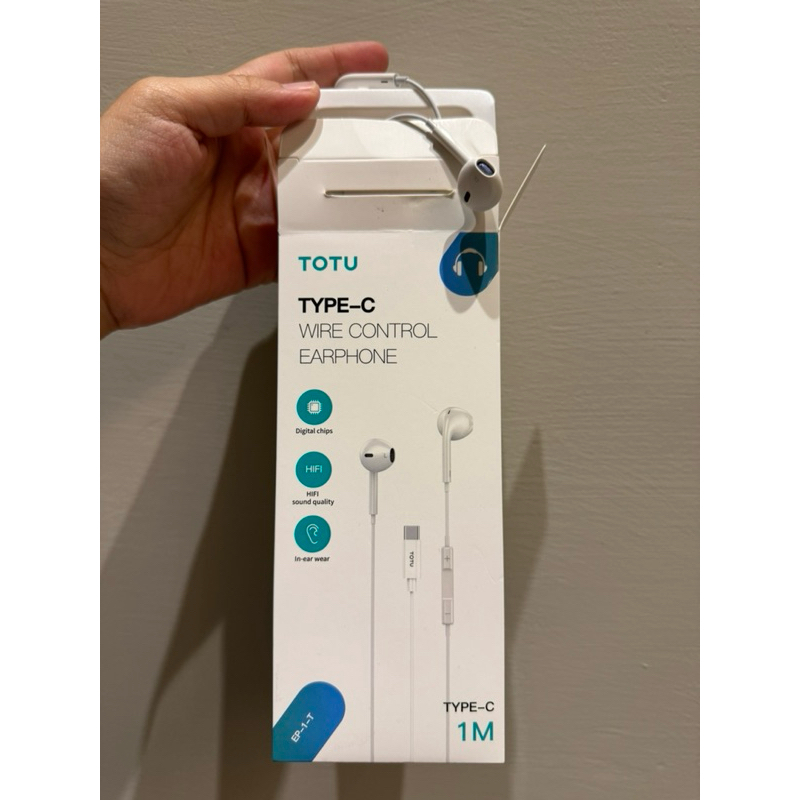 TOTU 硬耳有線耳機TypeC（iPhone 15適用）