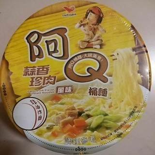我最便宜【 統一 】阿Q桶麵 106 公克（ 蒜香珍肉 ）