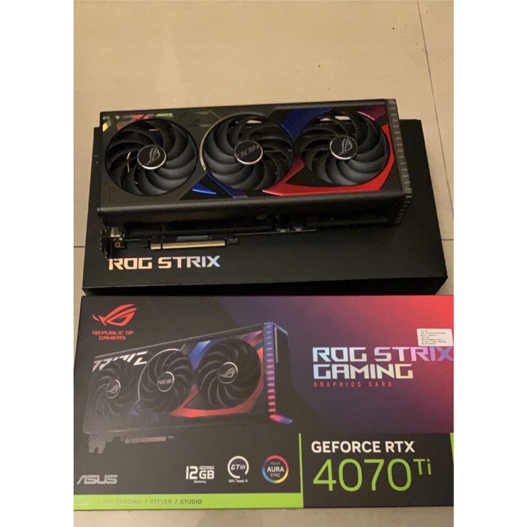 華碩原廠保固 ROG Strix GeForce RTX 4070 Ti 12GB GDDR6X