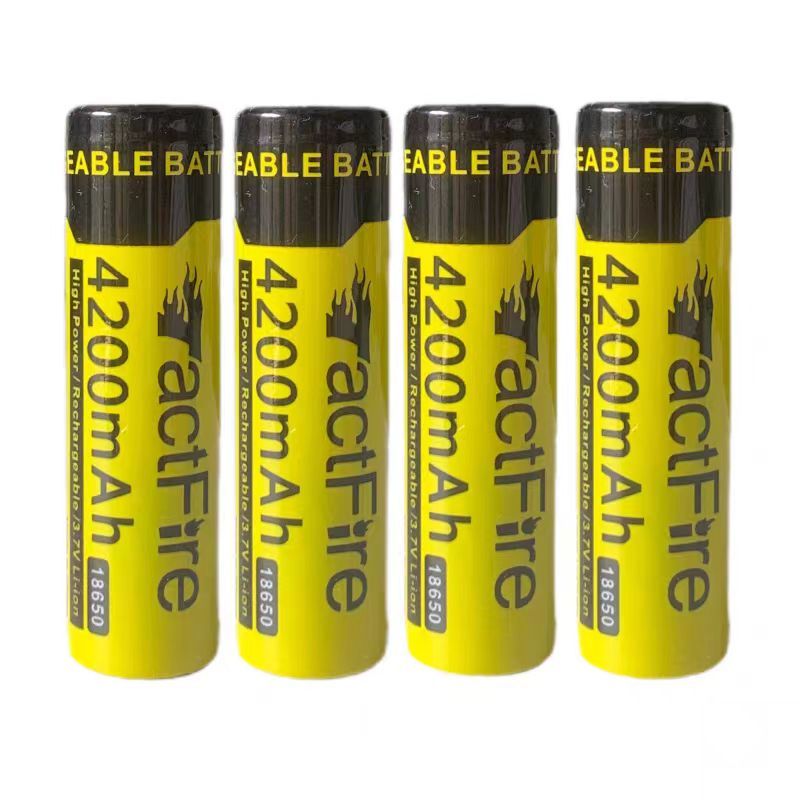神火18650鋰電池 4200mAh大容量可充電電池 3.7V-4.2V收音機 強光手電筒 手持小風扇通用電池
