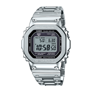 【CASIO】卡西歐 G-SHOCK電波藍牙電子錶GMW-B5000D-1(銀)