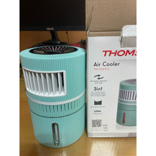 「寶島94臺灣賣場」全新 THOMSON 隨身移動式水冷扇 三段風力強中弱 七彩LED燈增氣氛 USB供電