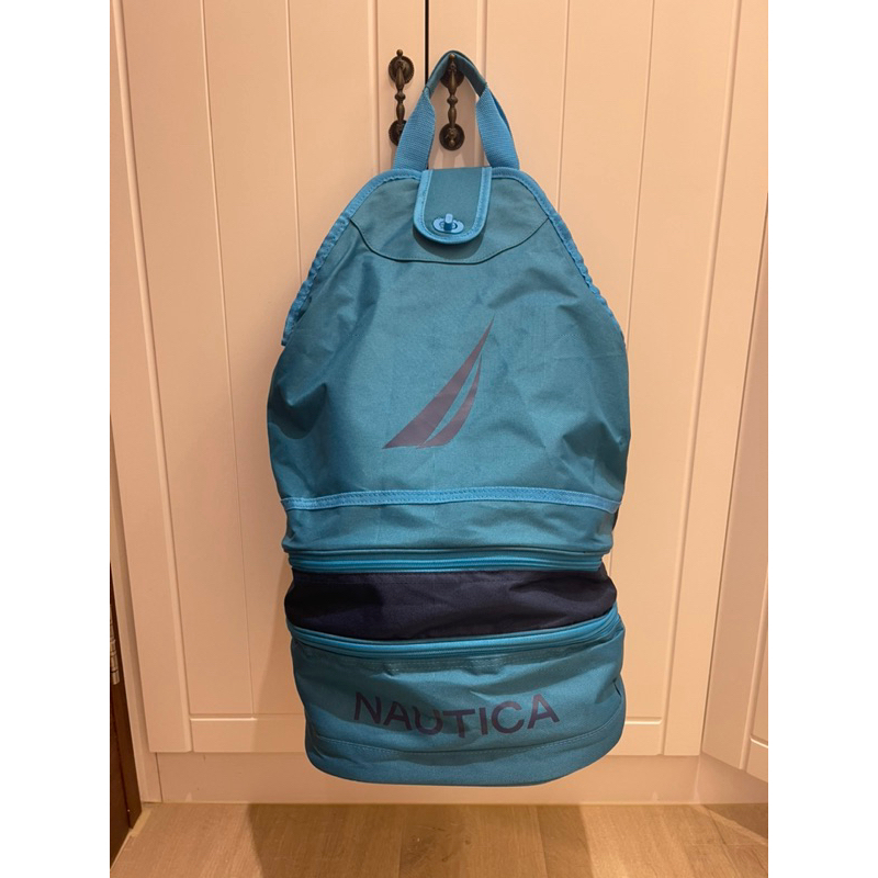 Nautica 藍色 露營背包 登山後背包 海灘背包