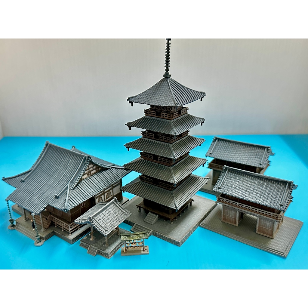 TOMYTEC 建築系列 五重塔 寺廟套裝立體模型 中古品 N規 現貨