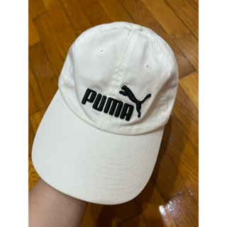 PUMA 鴨舌帽 棒球帽 白色帽子 運動帽 戶外帽