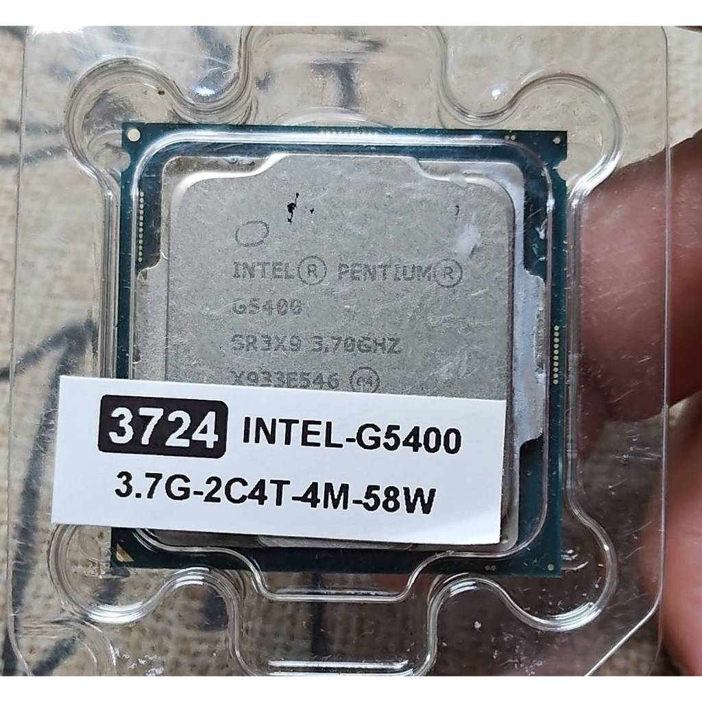 INTEL G5400 CPU 1151腳位 Pentium 3.7G 4M 二手良品 INTEL第八代 功能正常