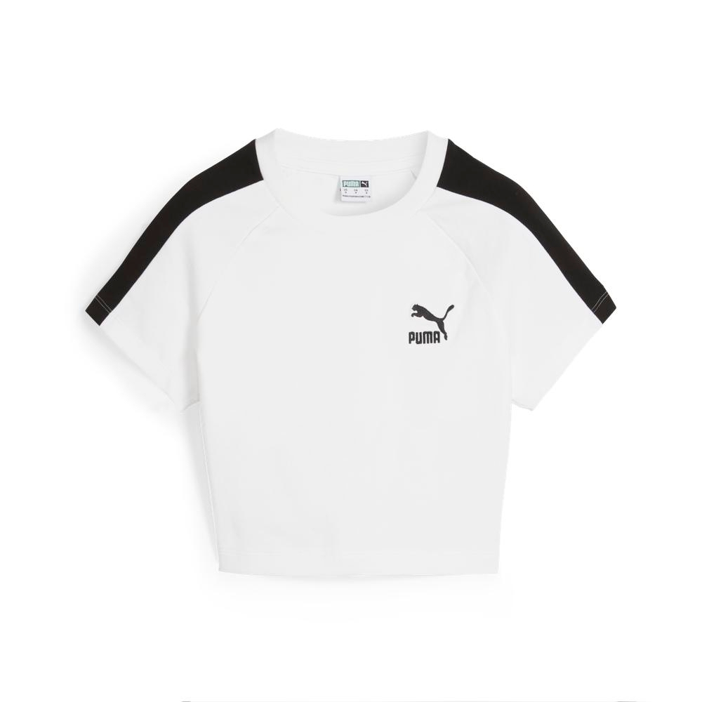 PUMA 短袖上衣 流行系列T7寶貝短袖T恤(F) 女 62559802 現貨 白色