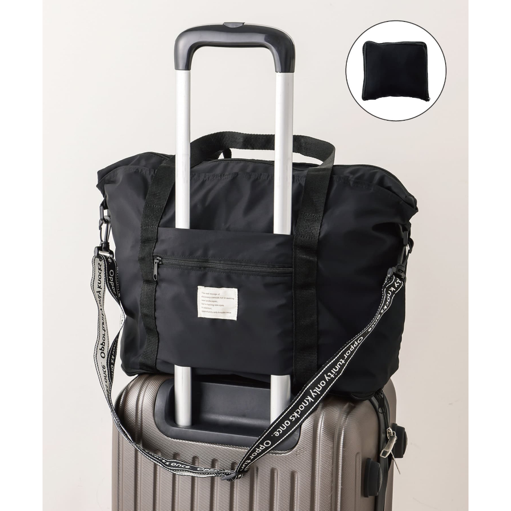 💖啾2💖日本 3COINS 現貨 可收納 旅行袋 可肩揹 手提 容量擴充 多功能 登機袋