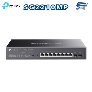 TP-LINK 昌運監視器 TL-SG2210MP JetStream 10 埠 Gigabit 智慧型交換器