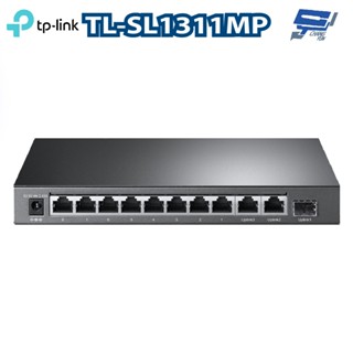 TP-LINK 昌運監視器 TL-SL1311MP 8埠 10/100Mbps + 3埠 Gigabit 桌上型交換器